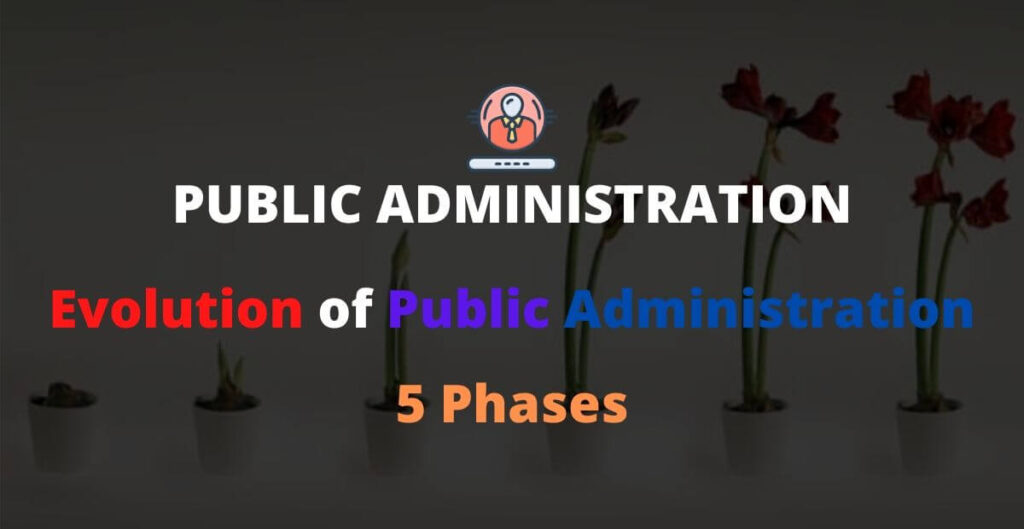 evolution of public administration