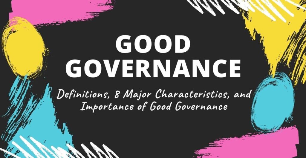 research topics on good governance