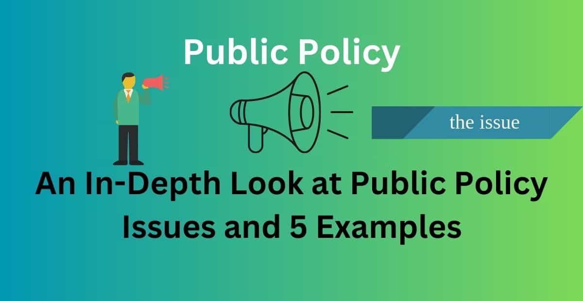 Public Policy Issues and Examples